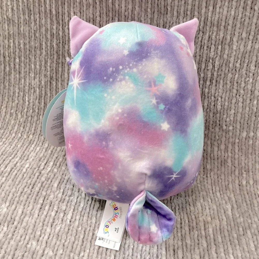 Squishmallows Solina‎ Owl 8” Galaxy Tie-Dye Plush NWT Rare Star Print